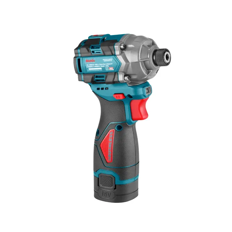 پیچ گوشتی شارژی براش لس 16ولت 150نیوتن متر رونیکس مدل 8668